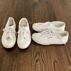 Superga Classic White 🤍 2 PAIRS